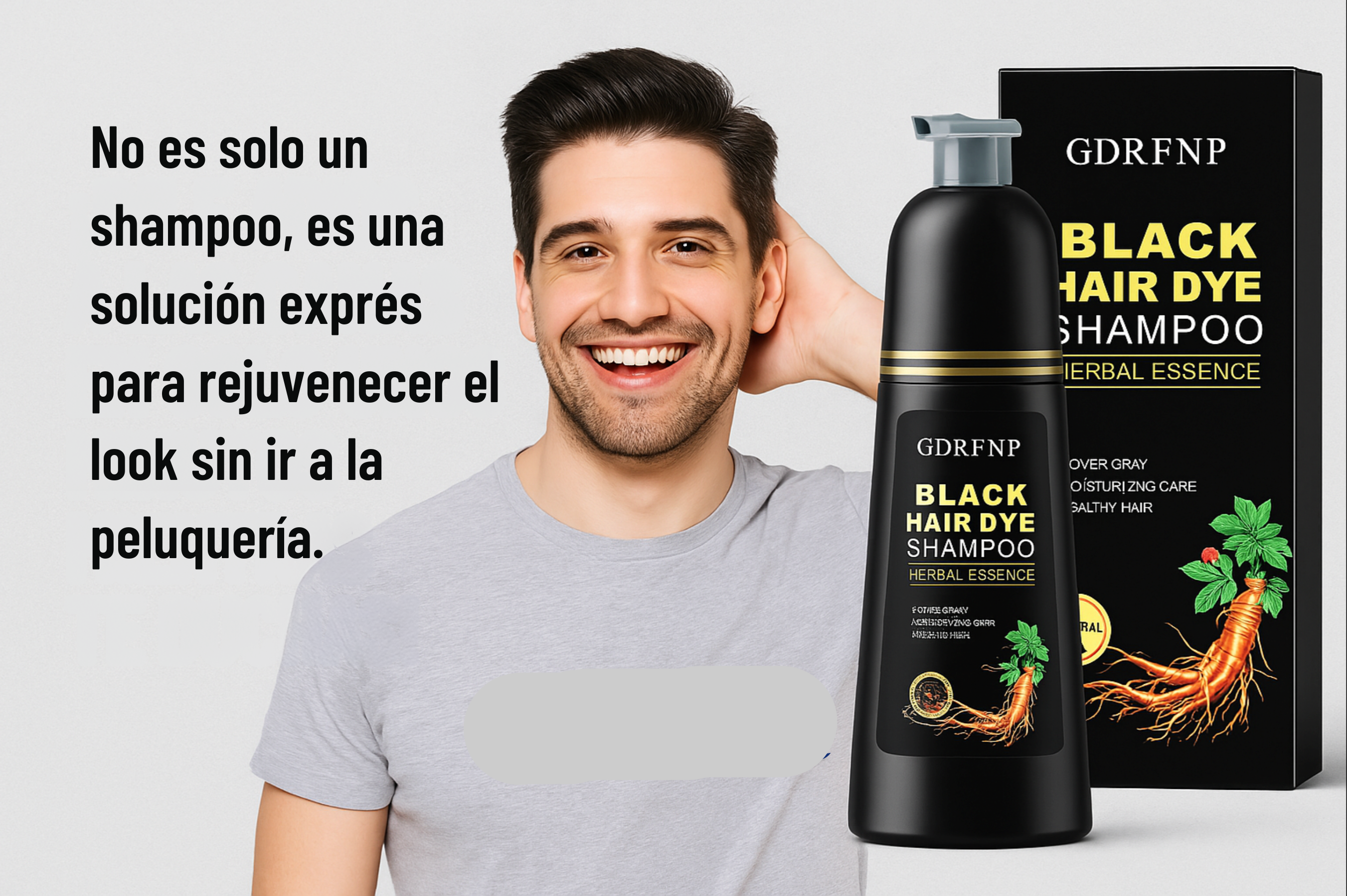 Shampoo Black Hair Dier - Dile adiós a las canas sin tintes ni químicos agresivos.